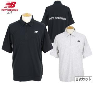 サイズ：5 NEW BALANCE GOLF ニューバランス  メッシュ 半袖ポロシャツ 総柄 ネイビー系 [240101383010] ゴルフウェア メンズ ストスト サイズ：5 NEW BALANCE GOLF ニューバランス メッシュ 半袖