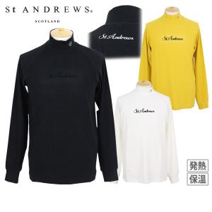 ST ANDREWS セントアンドリュース ハイネック 長袖Tシャツ ホワイト系
