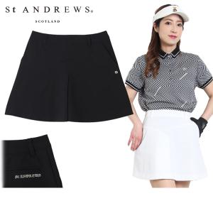 ST ANDREWS セントアンドリュース ストレッチスカート ロゴ総柄