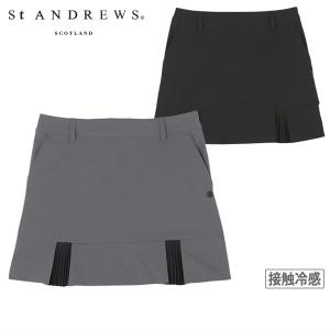 サイズ：SS ST ANDREWS セントアンドリュース 2023年モデル ストレッチスカート ロゴボーダー柄 ブラック系 [240101484119] ゴルフウェア レディース ストスト サイズ：SS ST ANDREWS セントアンドリュース 2023年モデル