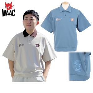 WAAC ゴルフ メンズ ワック 半袖ハーフジップ 072252023 春 夏
