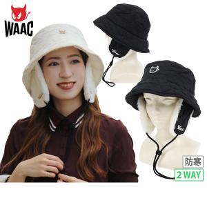 WAAC ゴルフ ワック ロゴエンボス起毛ジャカード長袖モックネック