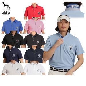 サイズ：50 ADABAT アダバット  ニット セーター ボーダー柄 グレー系 [240101423059] ゴルフウェア メンズ ストスト 新品】ADABAT アダバット ニット セーター ボーダー柄 グレー系
