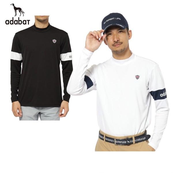 【50％OFFセール】ハイネックシャツ メンズ アダバット adabat  ゴルフウェア 082-1...