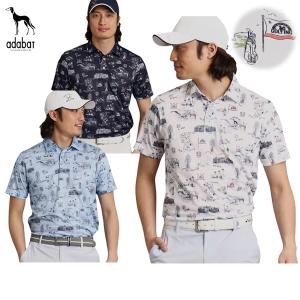 ポロシャツ メンズ アダバット adabat 2024 春夏 新作 ゴルフウェア 082-18524の商品画像