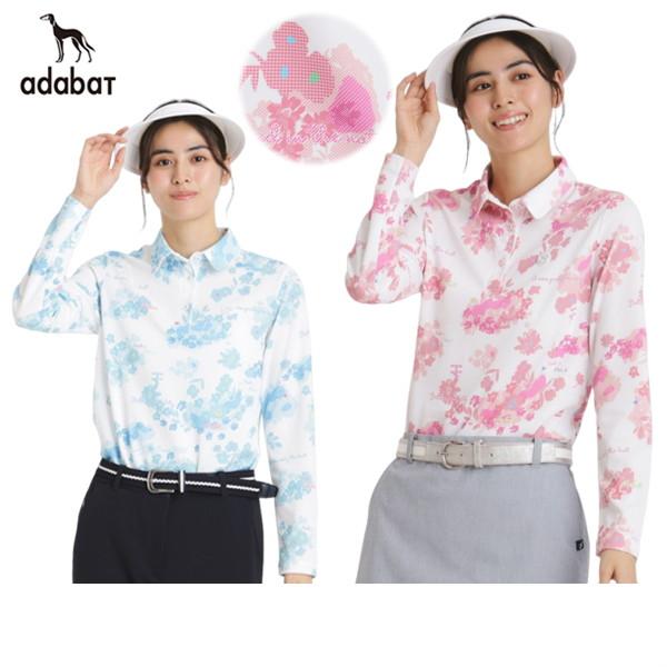 【50％OFFセール】ポロシャツ レディース アダバット adabat  ゴルフウェア 119-12...