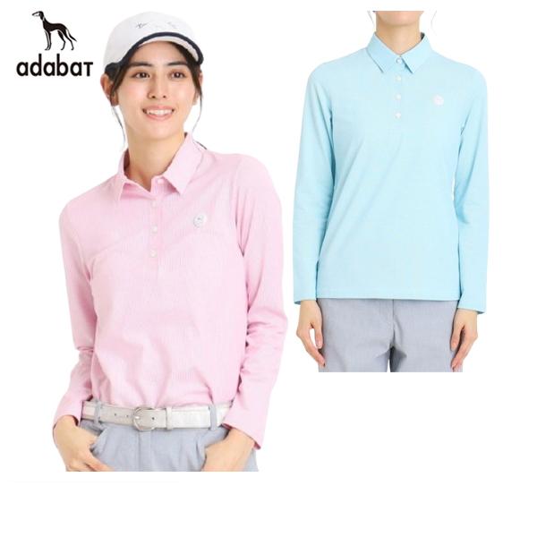 【50％OFFセール】ポロシャツ レディース アダバット adabat  ゴルフウェア 119-12...