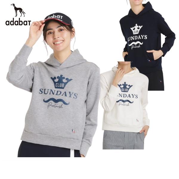 【50％OFFセール】パーカー レディース アダバット adabat  ゴルフウェア 119-122...