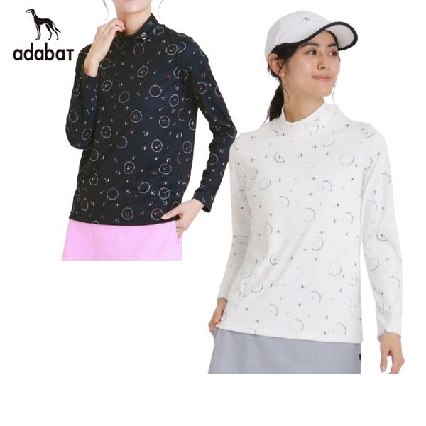 【50％OFFセール】ハイネックシャツ レディース アダバット adabat  ゴルフウェア 119...