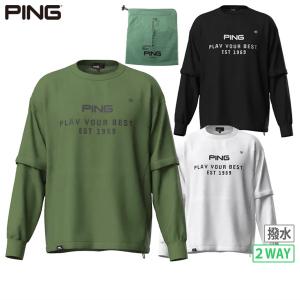 PING ピン 2024年モデル ロゴジャカード ニット ジップ
