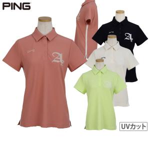 ポロシャツ レディース ピン PING 2024 春夏 新作 ゴルフウェア 622-4160212｜t-on