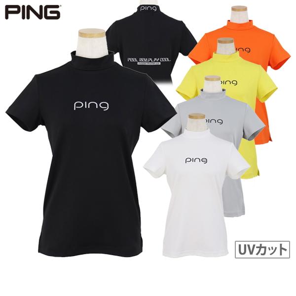 【30％OFFセール】ハイネックシャツ レディース ピン PING 2024 春夏 新作 ゴルフウェ...