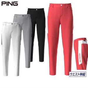 サイズ：L PING ピン  ストレッチパンツ  ホワイト系 [240101420258] ゴルフウェア レディース ストスト 1-240101341564-m-01-pl.jpg
