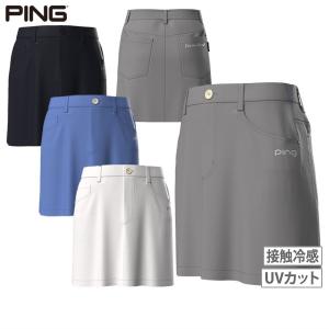 ○★新品未使用　PING（ピン）　バイアスロゴ　スカート　M　ホワイト 2dw6223134200-1.jpg