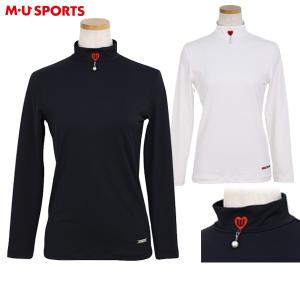 ハイネックシャツ レディース MUスポーツ エムユー スポーツ M.U SPORTS MUSPORTS  ゴルフウェア 701j6418｜t-on