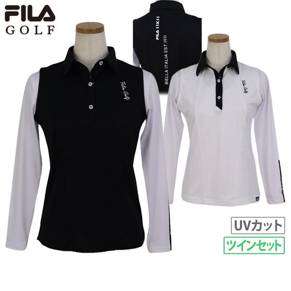 ポロシャツ レディース フィラ フィラゴルフ FILA GOLF 2024 春夏 新作 ゴルフウェア...