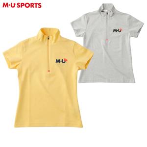 ポロシャツ レディース MUスポーツ エムユー スポーツ M.U SPORTS MUSPORTS 2024 春夏 新作 ゴルフウェア 801q4400｜t-on