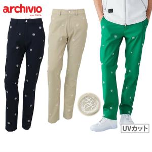 サイズ：50 ARCHIVIO アルチビオ A427807 2024年 パンツ  ホワイト系 [240101345747] ゴルフウェア メンズ ストスト サイズ：50 ARCHIVIO アルチビオ A427807 2024年 パンツ