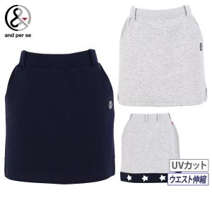 AND PER SE アンパスィ スカート ネイビー系 L ゴルフウェア