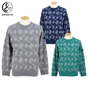 アンパスィ　and per se & GOLF　ウール×ペーパーファイバー ストレッチセーター and per se（アンパスィ） & GOLF ウール×ペーパーファイバー