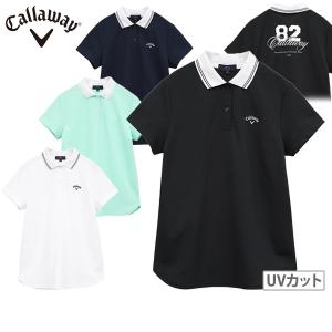 サイズ：M CALLAWAY キャロウェイ 2024年モデル 長袖ポロシャツ  ホワイト系 [240101416829] ゴルフウェア レディース ストスト CALLAWAY キャロウェイ 2024年モデル 長袖ポロシャツ ホワイト系