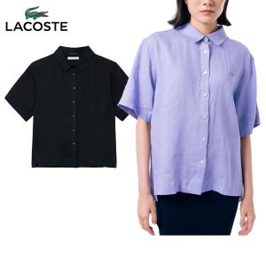 カジュアルシャツ レディース ラコステ LACOSTE　日本正規品 2024 春夏 新作 cf4738-99｜t-on