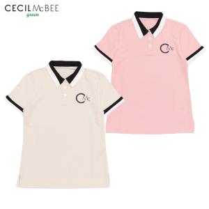 ポロシャツ レディース CECIL McBEE green ゴルフウェア cgf2205pl｜t-on