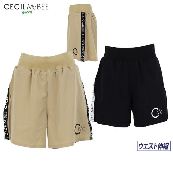 ショートパンツ レディース CECIL McBEE green セシルマクビー グリーン ゴルフウェ...