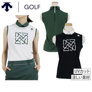 ポロシャツ レディース デサントゴルフ デサント DESCENTE GOLF 2024 春夏 新作 ゴルフウェア dgwxja22｜t-on ゴルフウェア