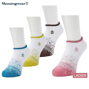 アンクル丈ソックス レディース マンシングウェア Munsingwear 2024 春夏 新作 ゴルフ mgcxjb11｜t-on