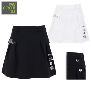 サイズ：2 PW CIRCULUS ピーダブリュサーキュラス  ストレッチスカート 千鳥 グレー系 [240003001645] ゴルフウェア レディース ストスト PW CIRCULUS ピーダブリュサーキュラス ストレッチスカート 千鳥