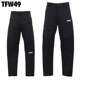 美品　TFW49 ロングパンツ　Lサイズ　ブラック　裏地付き TFW49 【大感謝祭P10倍】ロングパンツ メンズ ティーエフダブリュー