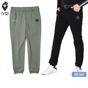 V12 ゴルフ パンツ ブラック ボンディング スキニー ゴルフ