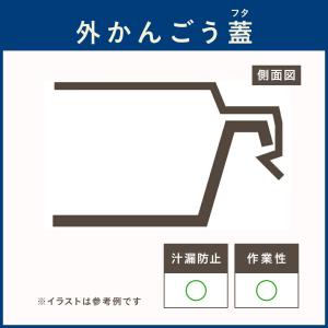 フードパック KY-6 黒 盛嵌合蓋セット10...の詳細画像2