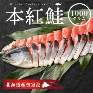 本紅鮭 切身 北海道 根室港 約900g 厚切り 8〜9切れ 脂のった シャケ 中辛 魚 塩焼き お弁当 酒のつまみ お中元 お歳暮 ギフト 贈答 f04