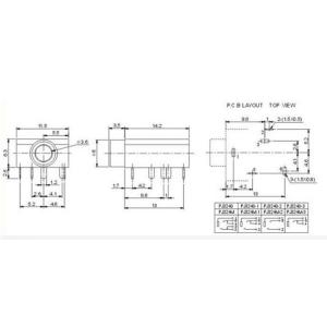 PJ-324 3.5φステレオジャック(基板用)の詳細画像1