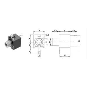 PJ-301S 3.5φモノラルジャック(配線用)の詳細画像1