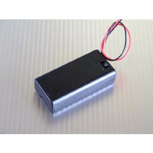 単3x2本 電池ケース 【ＳＷ付き】 リード線付き｜t-parts