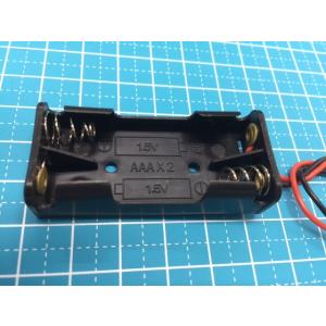 単4x2本 電池ケース 【オープン】 リード線付き
