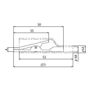 C-104 ワニ口アダプタークリップの詳細画像1