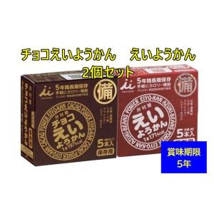 井村屋 チョコえいようかん ようかん 2個セット 防災食 非常食 お菓子 備蓄 5年保存 羊羹