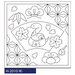 刺し子 花ふきん 布パック オリムパス 巳と花菱 藍 和柄 図案 H 10 Op Shn I H 10 セイカ堂小売部 ヤフー店 通販 Yahoo ショッピング