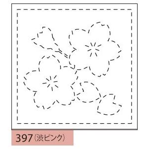 刺し子 花ふきん 布パック オリムパス 桜と角七宝 渋ピンク 和柄 図案 397 Op Shn P 397 セイカ堂小売部 ヤフー店 通販 Yahoo ショッピング