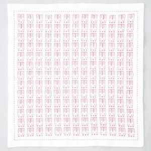 刺し子 キット オリムパス 一目刺しの花ふきん ウサギ