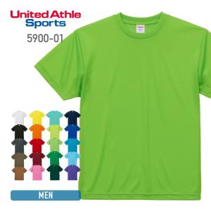 tシャツ メンズ 無地 United Athle Sports ユナイテッドアスレスポーツ 4.1オンス ドライTシャツ 5900-01 5900 吸汗 速乾 運動会 文化祭 トレーニング｜t-shirtst