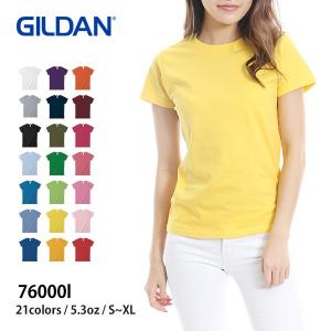 Tシャツ レディース 半袖 無地 青 赤 など GILDAN...