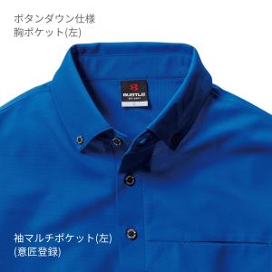 ポロシャツ メンズ 無地 BURTLE バート...の詳細画像2