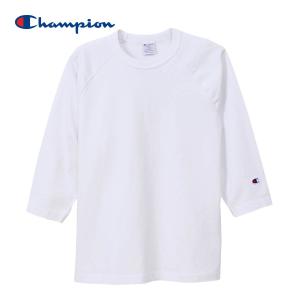 七分袖 Tシャツ メンズ 無地 Champion チャンピオン ラグラン3/4スリーブ 7分袖 Tシャツ T1011(ティーテンイレブン) MADE IN USA C5-P404｜t-shirtst