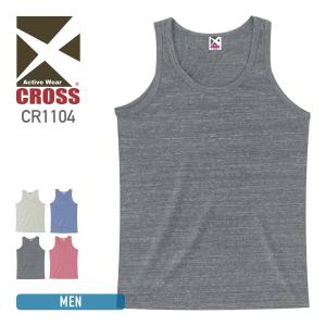 タンクトップ メンズ 無地 CROSS クロス 4.7オンス トライブレンドタンクトップ
