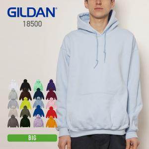 パーカー メンズ 長袖 GILDAN ギルダン 8.0オンス ヘビーブレンド プルオーバーパーカー 18500 アメリカンフィット 裏起毛 かぶりパーカー 大きいサイズ｜t-shirtst